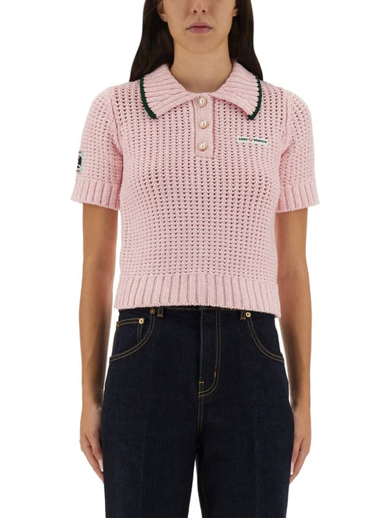 Casablanca COTTON MOULINÉ POLO SHIRT