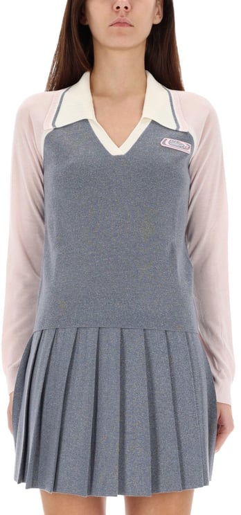 Casablanca LONG SLEEVE TENNIS POLO SHIRT