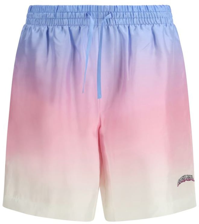 Casablanca Casablanca Multicolor Silk Bermuda Shorts