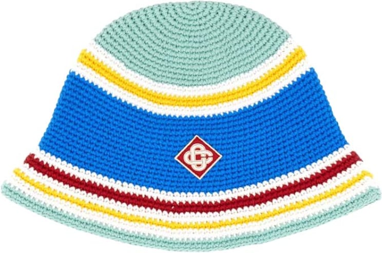 Casablanca Crochet Beanie Hat With Wide Brim And Vibrant Palette