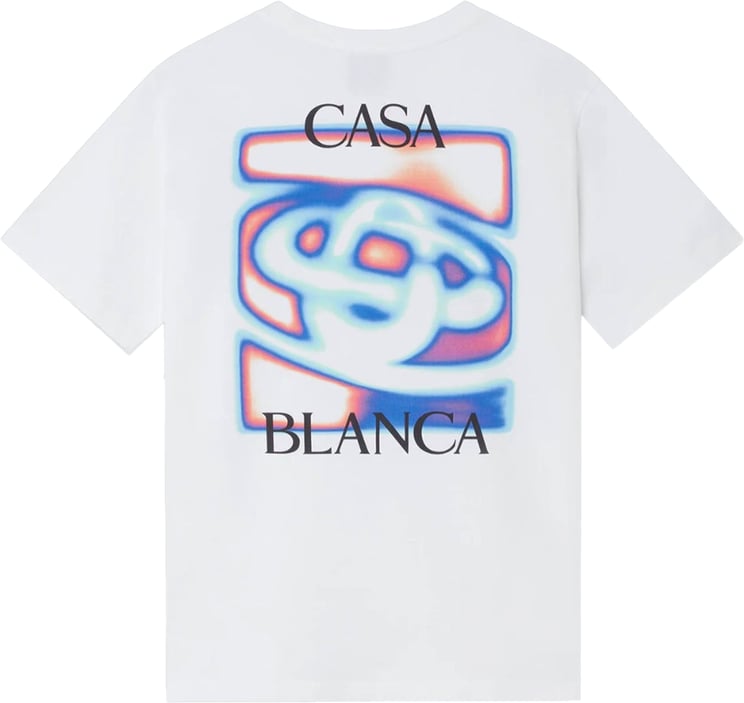 Casablanca HEAT MAP CLASSIC T-SHIRT HELDER WIT