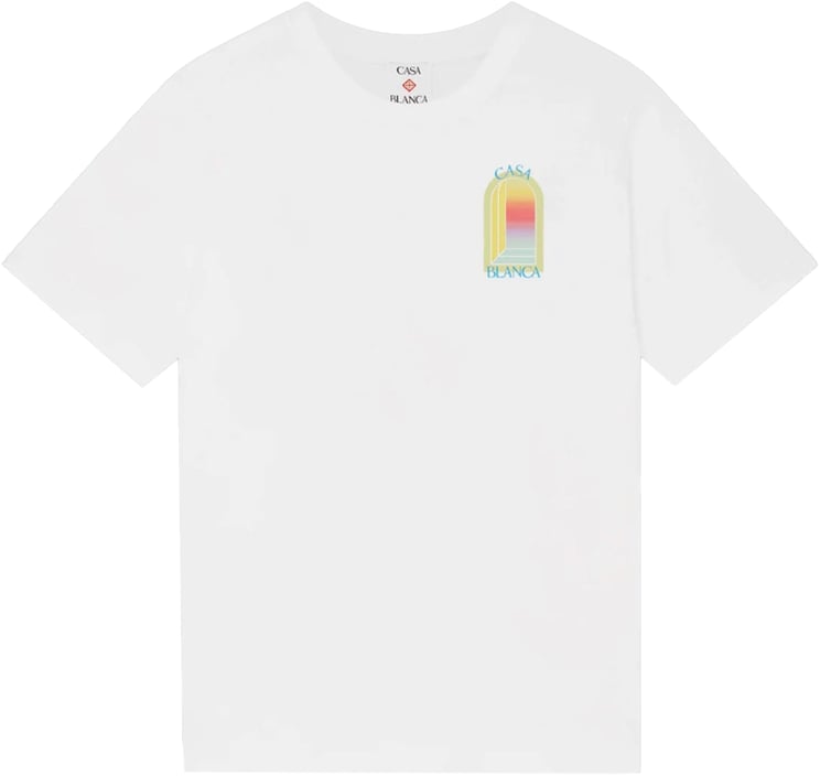 Casablanca L'ARCHE CLASSIC T-SHIRT HELDERWIT