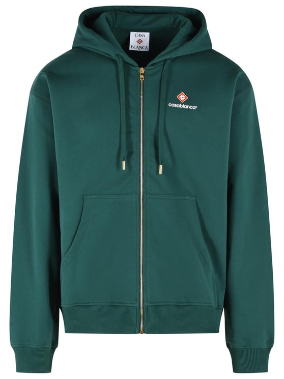 Casablanca Green Cotton Sweatshirt