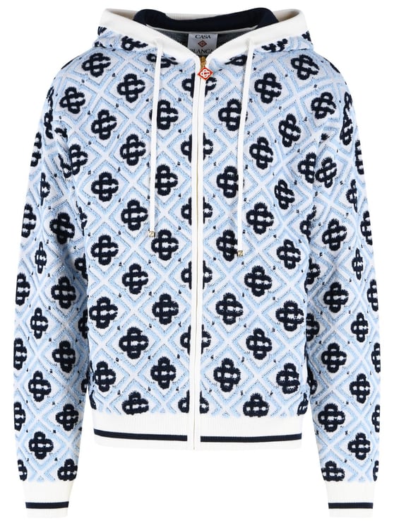 Casablanca Blue Wool Sweatshirt