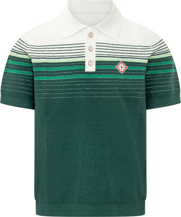 Casablanca Polo a Righe con Patch