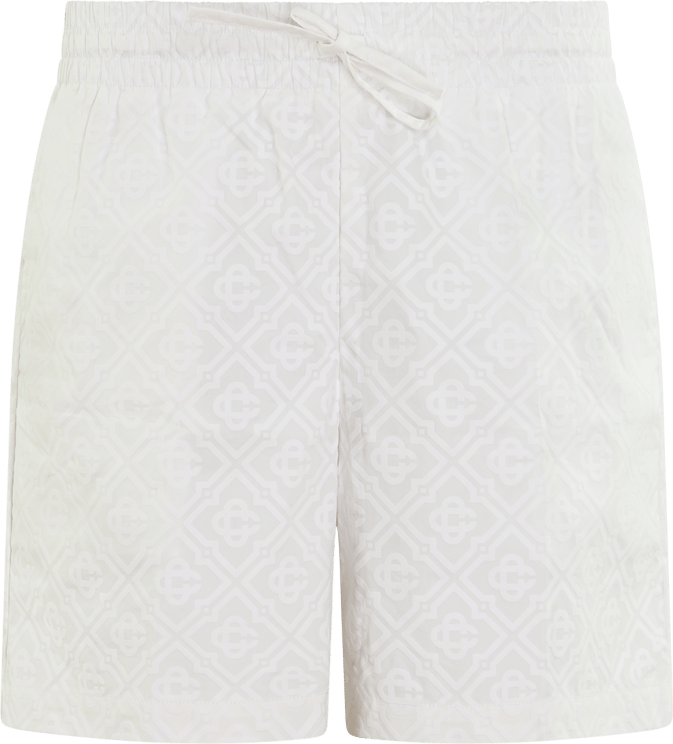 Casablanca Heren Puff Monogram Short Wit