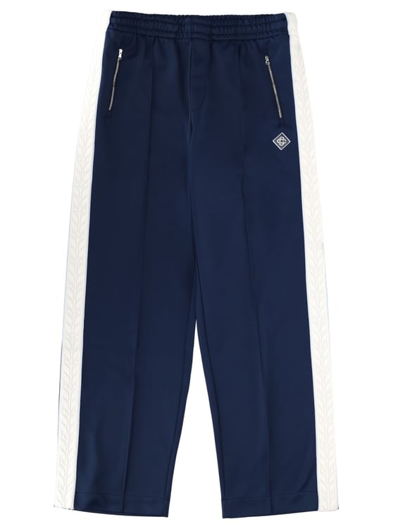 Casablanca Navy Blue Side Stripes Track Pants