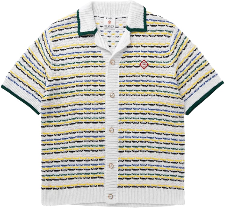 Casablanca Heren Tuck Stitch Shirt