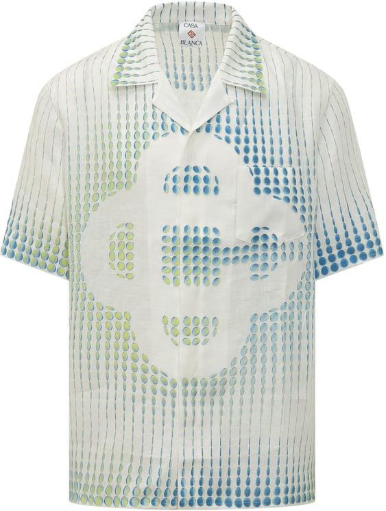 Casablanca Camicia Cubana a Maniche Corte con Stampa