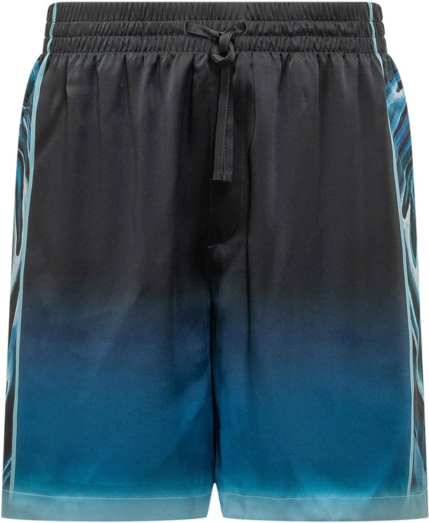 Casablanca Shorts con Coulisse e Stampa Grafica