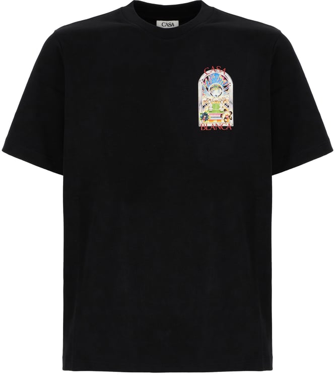 Casablanca Casablanca Black cotton t-shirt
