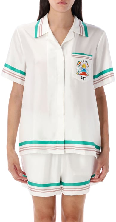 Casablanca Shirt Casa Way Tennis Casa Way White