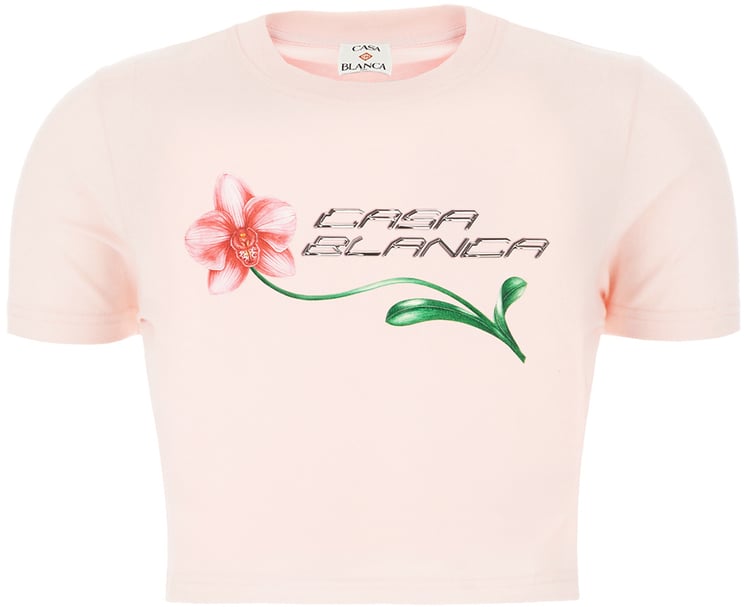Casablanca Casablanca Rosa cotton t-shirt