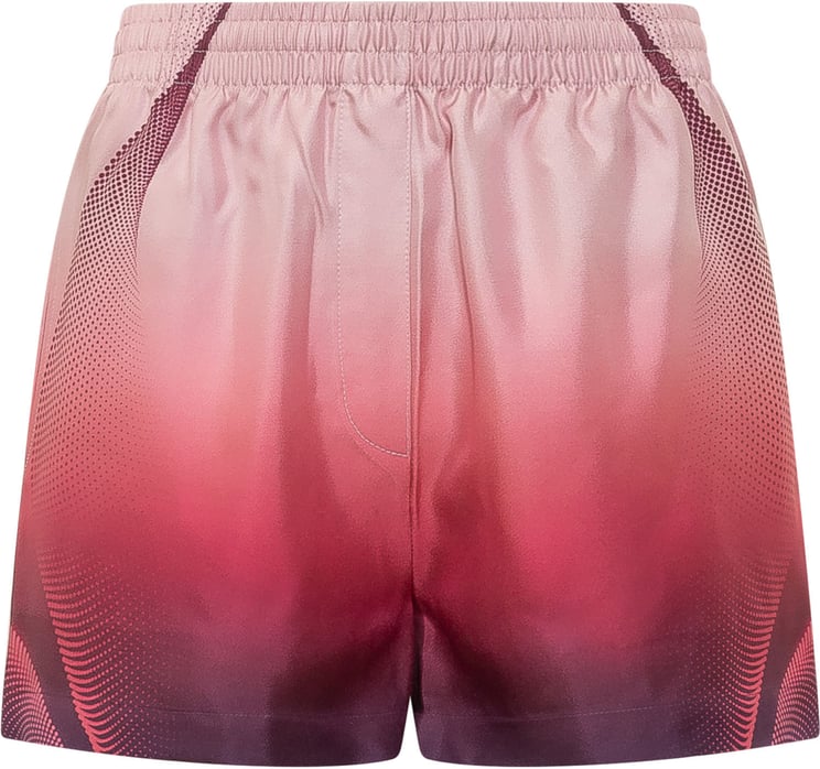 Casablanca Shorts con Vita Elastica e Stampa Sfumata