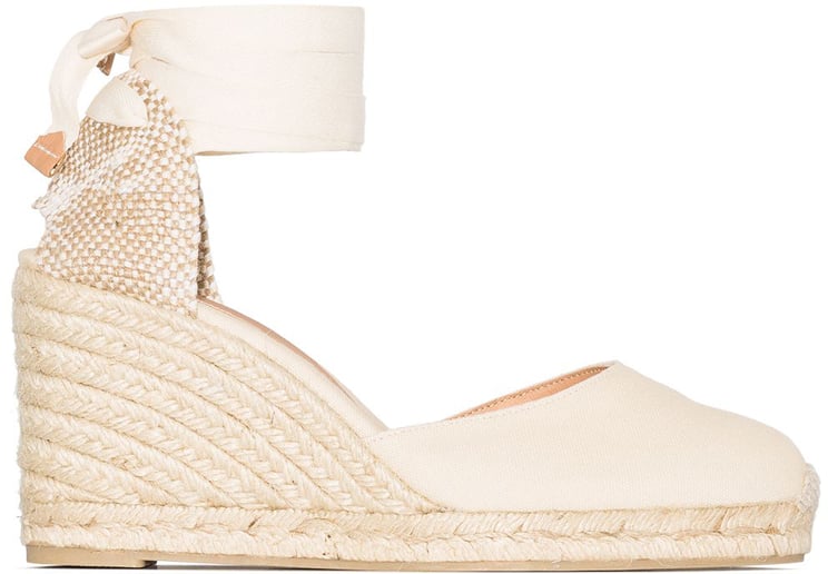 Castaner Flat Shoes White