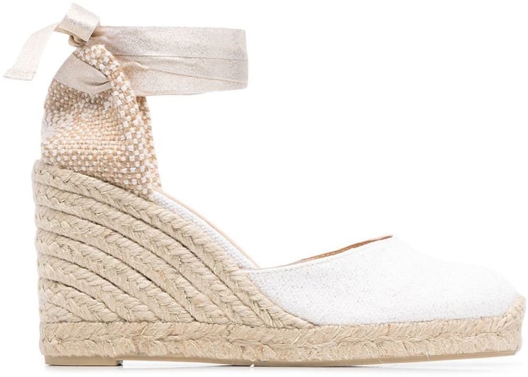 Castaner Flat Shoes White