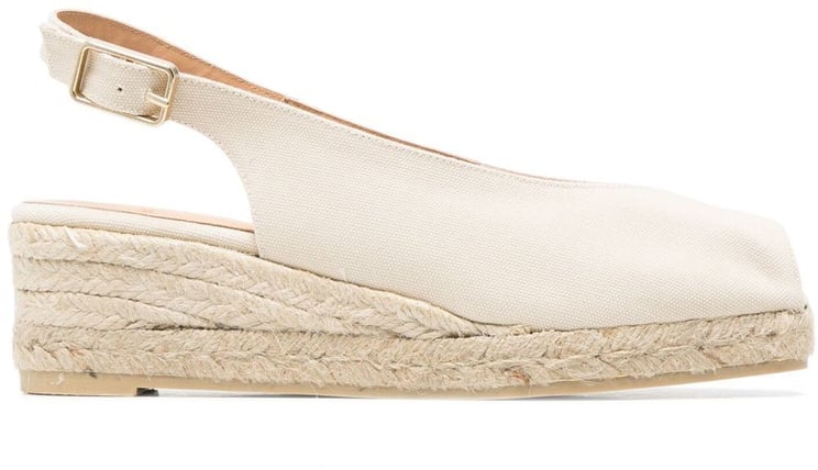Castaner Flat Shoes White