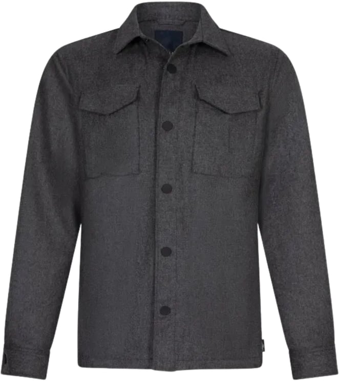 Cavallaro Cavallaro Giovi Overshirt Overshirts Anthraciet 123255007