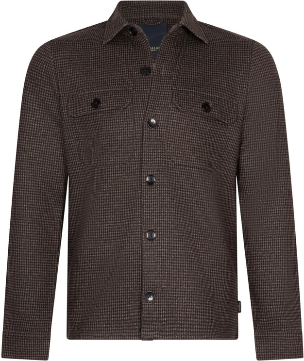 Cavallaro Cavallaro Verto Overshirt Overshirts Donkerbruin 123255016