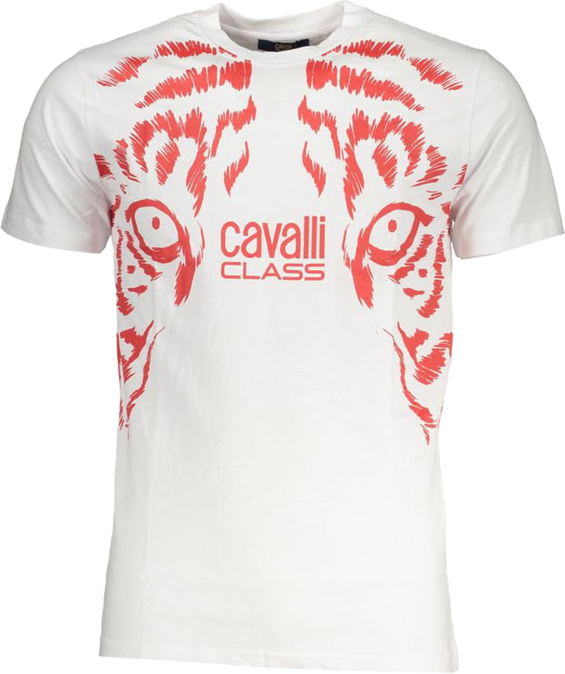 Cavalli Class Cavalli Class Bianco Cotton Men T-Shirt