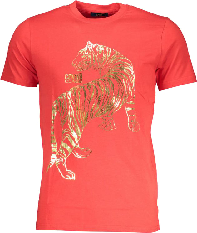 Cavalli Class Cavalli Class Red Cotton Men T-Shirt