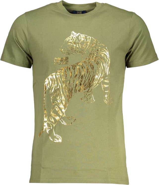 Cavalli Class Cavalli Class Verde Cotton Men T-Shirt