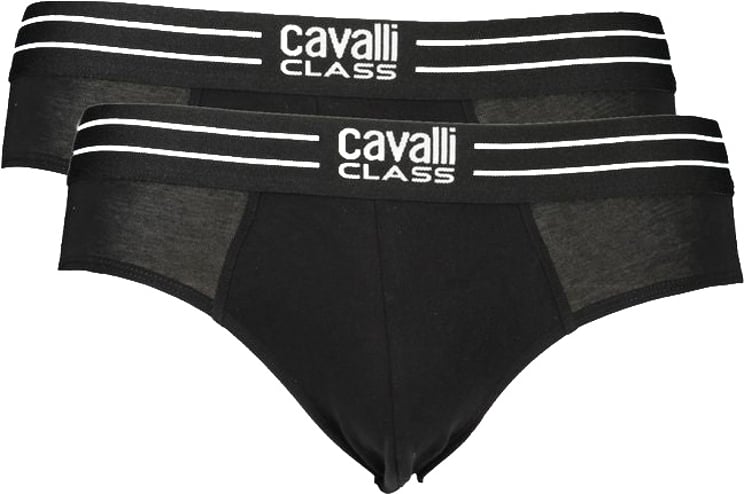 Cavalli Class Cavalli Class Nero Cotton Men's Underwear Slip
