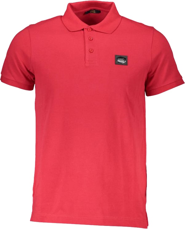 Cavalli Class Cavalli Class Red Cotton Polo Shirt
