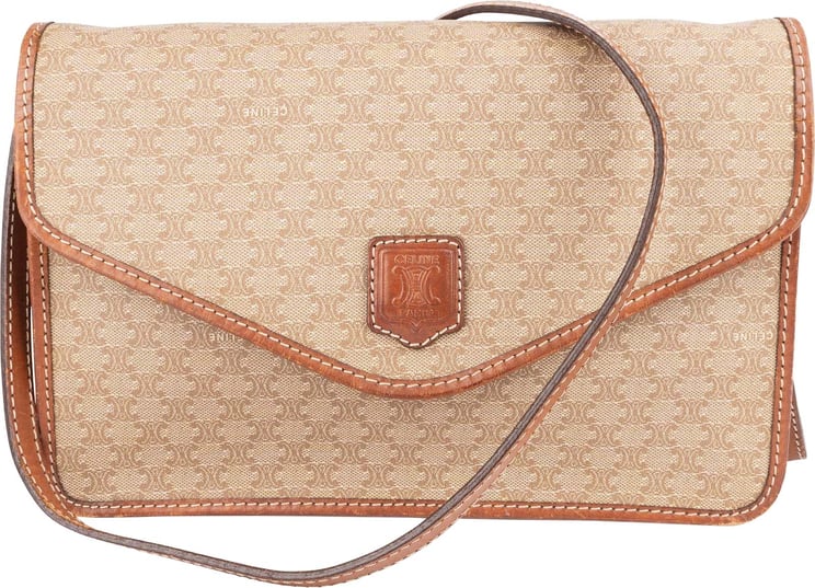 Celine Celine Macadam Monogram Canvas Flap Crossbody Bag