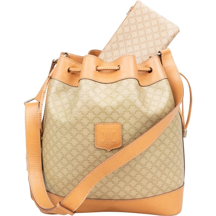 Celine Celine Macadam Monogram Bucket Shoulder Bag