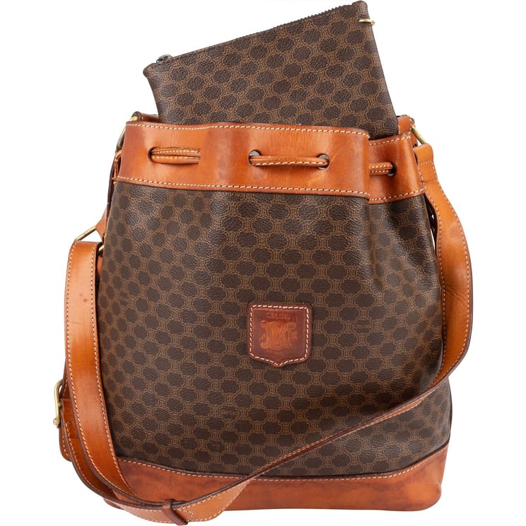 Celine Celine Monogram Macadam Bucket Shoulder Bag