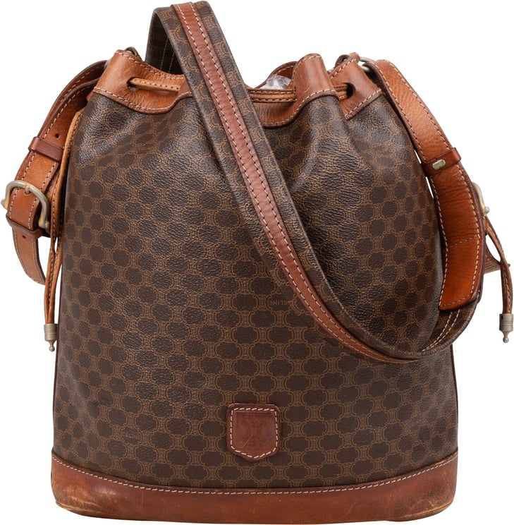 Celine Celine Macadam Monogram Bucket Crossbody Bag