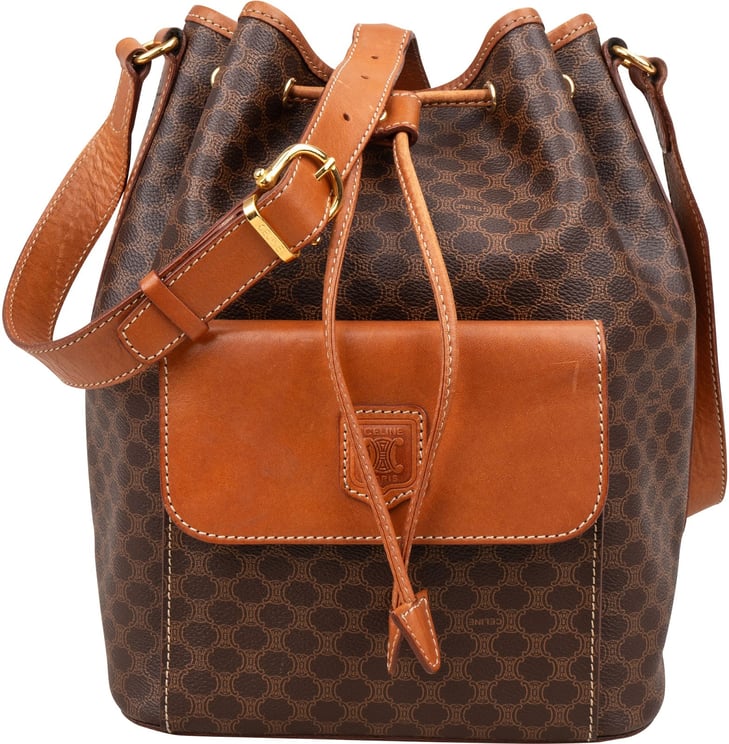Celine Celine Macadam Monogram Bucket Crossbody Bag