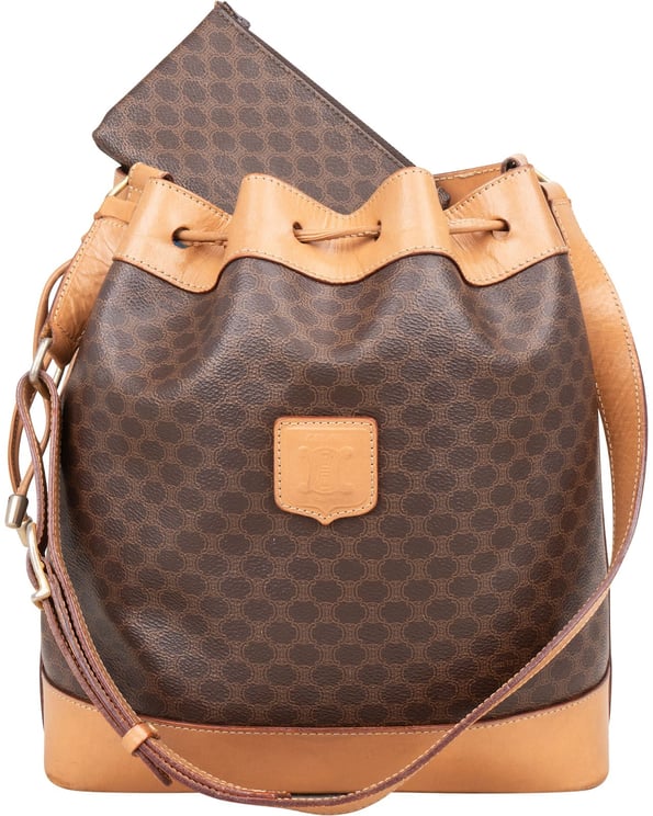 Celine Celine Macadam Monogram Bucket Shoulder Bag