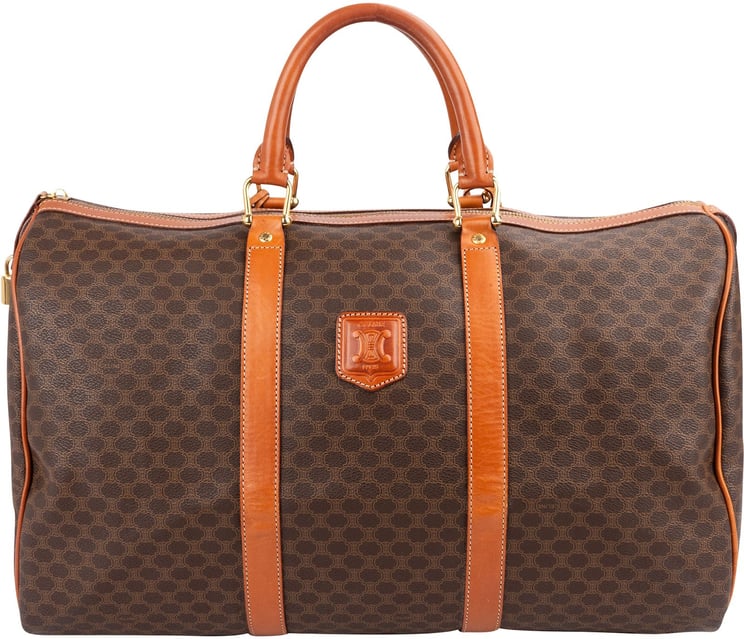 Celine Celine Monogram Macadam Canvas Boston 45 Travel Bag