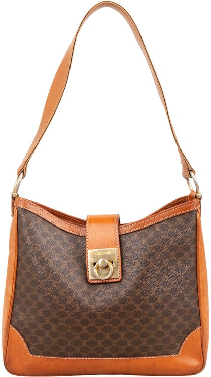 Celine Celine Macadam Monogram Ring Lock Shoulder Bag