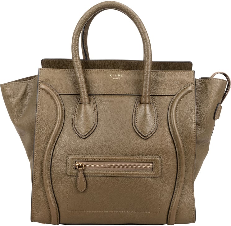 Celine Céline Grained Calfskin Large Luggage Handbag