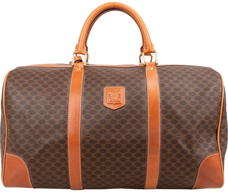 Celine Celine Monogram Macadam Canvas Boston 45 Travel Bag