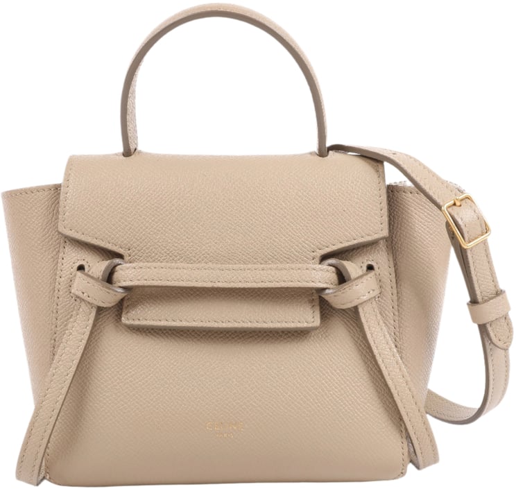 Celine Celine Belt Bag Pico Leather 2way Handbag in Beige