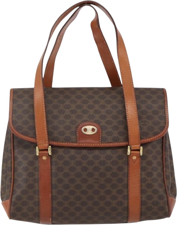 Celine Celine Vintage Macadam Canvas and Leather