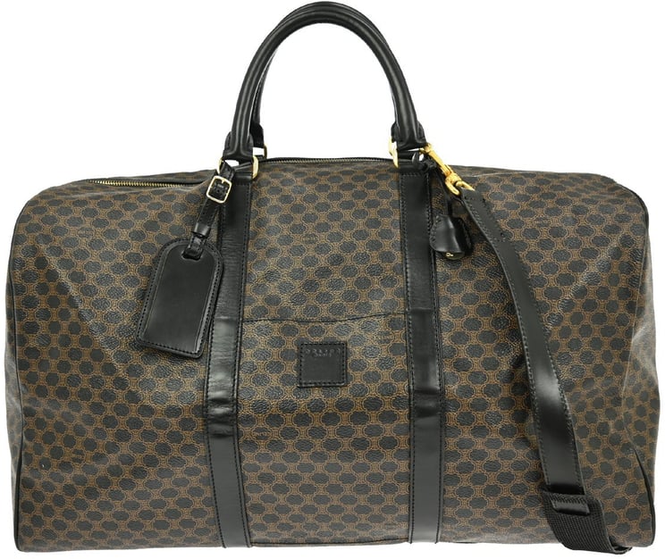 Celine Celine Vintage Duffle Bag Macadam Coated Canvas Large