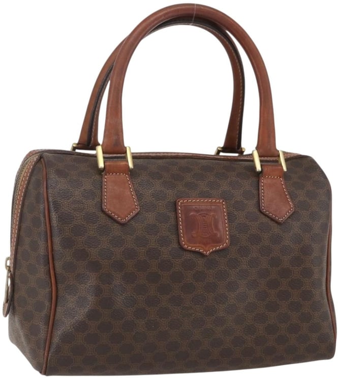 Celine Celine Boston Bag Triomphe Coated Canvas Small