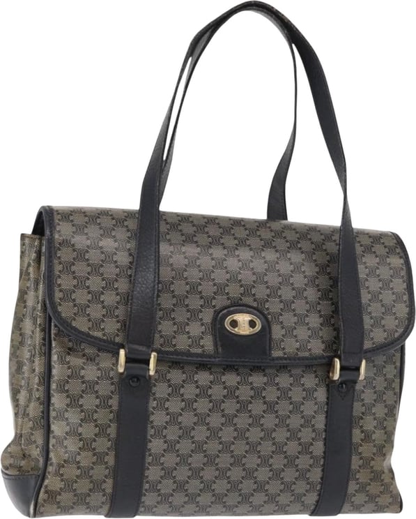Celine Celine Vintage Macadam Canvas and Leather