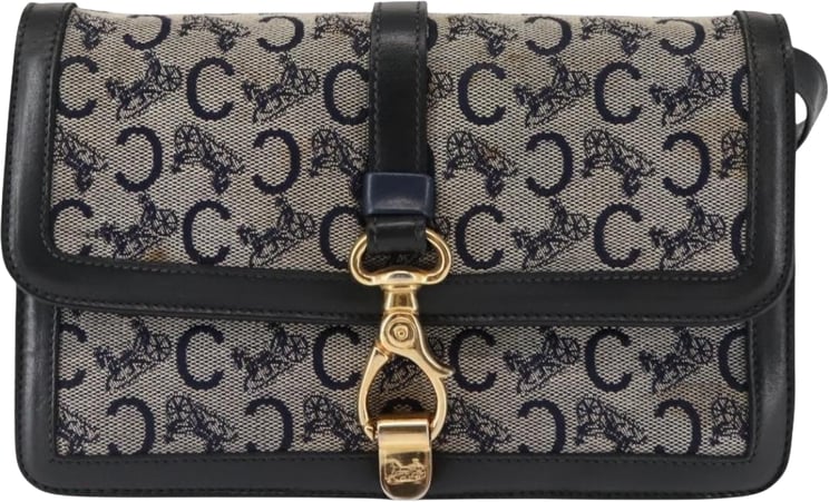 Celine Celine Vintage Horse Carriage C Macadam Canvas and Leather
