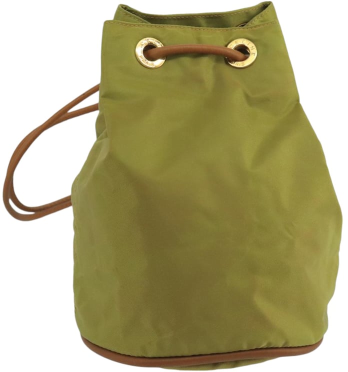 Celine Celine Drawstring Bucket Bag Nylon