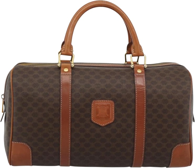 Celine Celine Vintage Macadam Boston Canvas and Leather