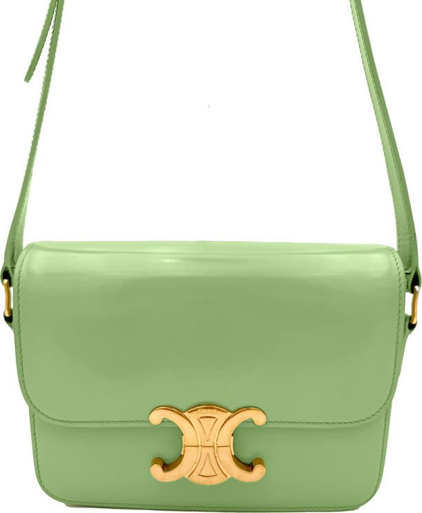 Celine Celine Small Triomphe - Lemon Green