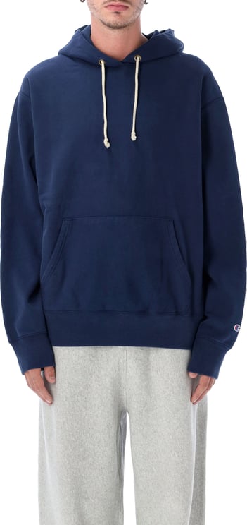 Champion Hoodie Patch Blu