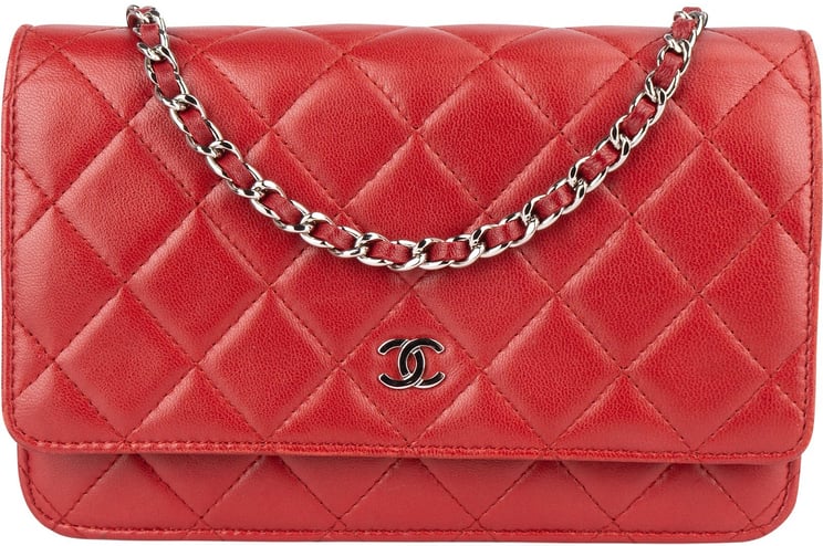 Chanel Chanel Quilted Lambskin Wallet on Chain Crossbody Bag