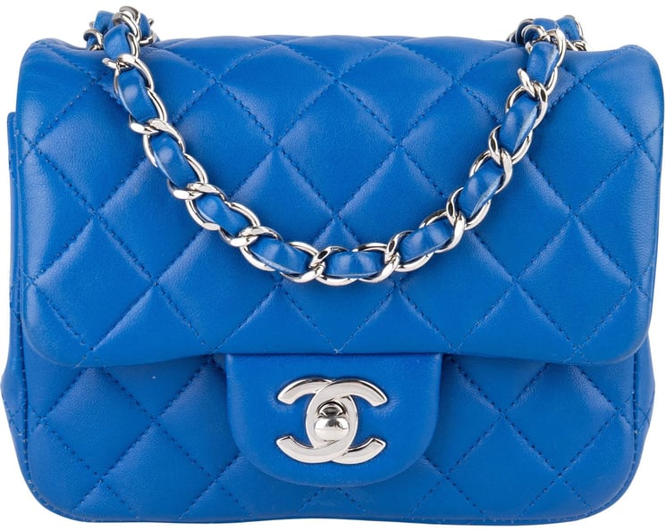 Chanel Chanel Quilted Lambskin Mini Single Flap Crossbody Bag